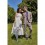 Женский зонт-трость прозрачный Fulton L042 Birdcage-2 Wedding Floral Border - изображение 4