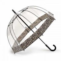 Женский зонт-трость прозрачный Fulton L042 Birdcage-2 Puma Border