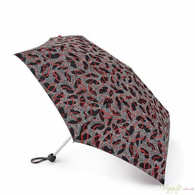 Складной женский зонт Lulu Guinness by Fulton Minilite-2 L869 Dotty Lips