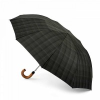 Мужской складной зонт Fulton Dalston-2 G857 Charcoal Check