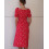 Платье миди Дора Season красное в мелкий цветочек - изображение 5