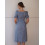 Платье миди Дора Season голубое в мелкий цветочек - изображение 7