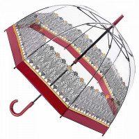 Женский зонт-трость прозрачный Fulton L042- Birdcage-2 Butterfly Dream