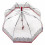 Женский зонт-трость прозрачный Fulton L042- Birdcage-2 Butterfly Dream - изображение 3