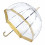 Женский зонт-трость прозрачный Fulton Birdcage-1 Gold - изображение 6
