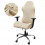 Чехол на офисное кресло Homytex цельный водоотталкивающий Кремовый - изображение 1