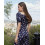 Платье миди Дора Season темно-синие в цветы - изображение 5