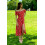 Платье миди Дора Season красное в цветы - изображение 4