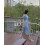 Платье миди Дора Season голубое в цветы - изображение 3