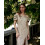 Платье миди Дора Season бежевое в цветы - изображение 2
