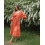 Льняное платье Аида Season терракотового цвета