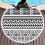 Пляжное полотенце с бахромой круглое Homytex 150*150 Арнамент - изображение 1