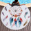 Пляжное полотенце с бахромой круглое Homytex 150*150 Ловец снов - изображение 1
