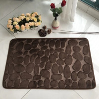 Коврик для ванной с эффектом памяти Homytex Камни Dark brown 40*60