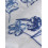 Комплект постельного белья с вышивкой Cotton Box Onella Mavi 200x220 - изображение 3