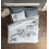 Комплект постельного белья с вышивкой Cotton Box Ivy Gri 200x220 - изображение 1