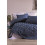 Комплект постельного белья с вышивкой Cotton Box Panos Kahve 200x220 - изображение 1