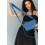 Женская кожаная сумка Wings Molly ярко-синяя - изображение 6