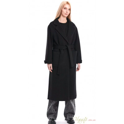 Женское пальто-халат Season Грэйс черное