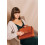 Женская кожаная сумка Wings Classic светло-коричневая винтажная - изображение 2